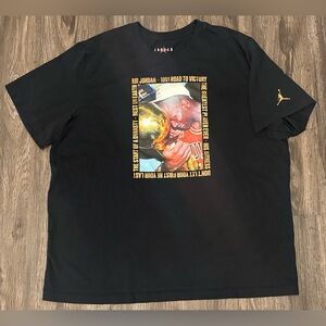 Men’s Air Jordan 1991 Remastered First Championship Photo Black T-Shirt - 2XL